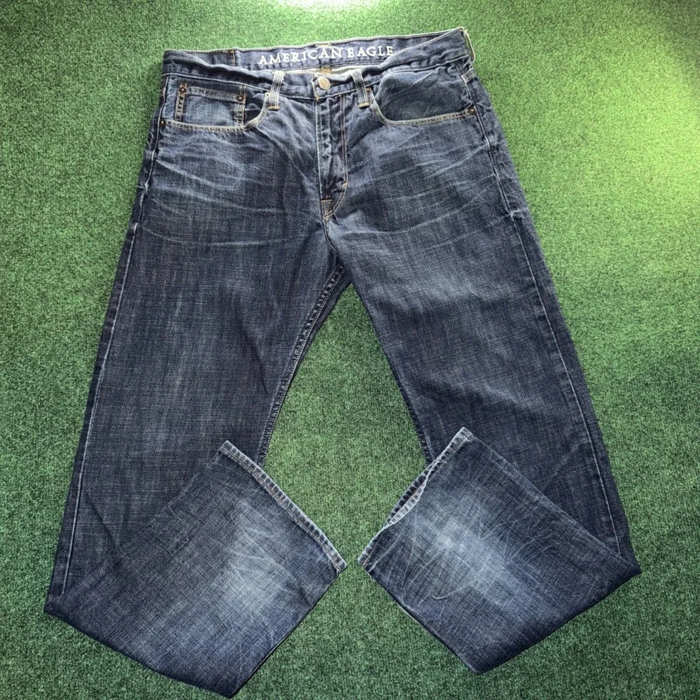 American Eagle Relaxed Jeans Men's 34x32 Blue Jeans